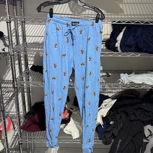 Polo by Ralph Lauren Light Blue Pajama Pants with Polo Player Print